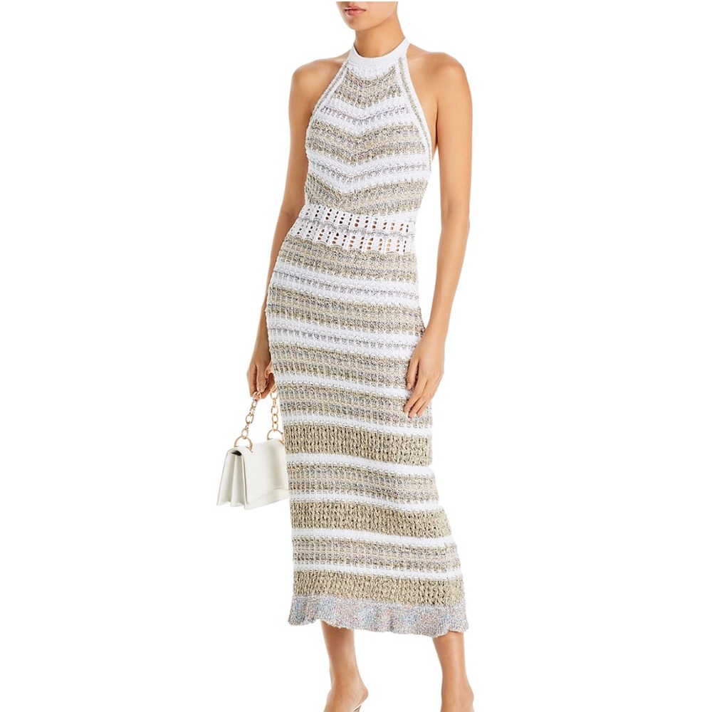 Ramy Brook sequin crochet dress